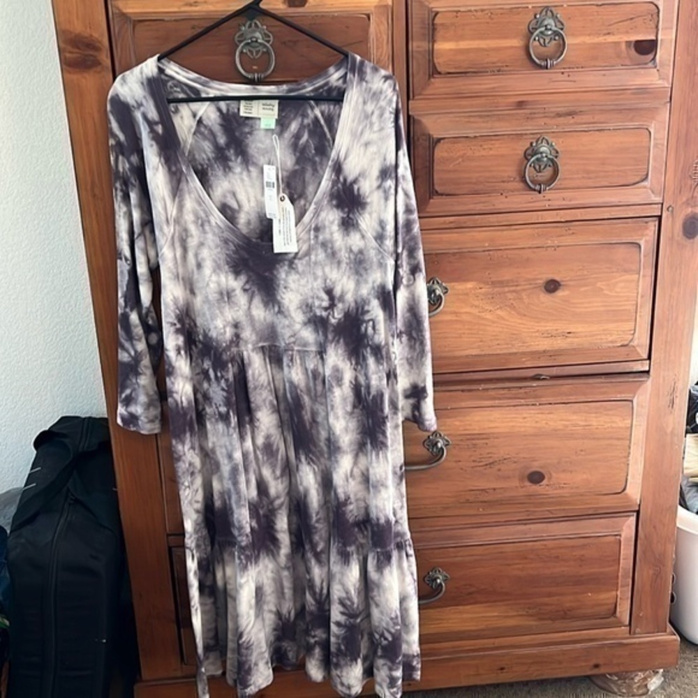 Anthropologie Saturday Sunday Women’s Tie-Dye Dress Size L NWT
